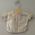 quincy mae cream muslin tee 0-3M