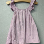 zara girls' purple ruffle tank 6Y