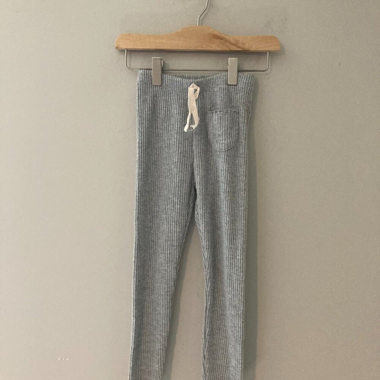 zara girls' gray leggings 4-5Y
