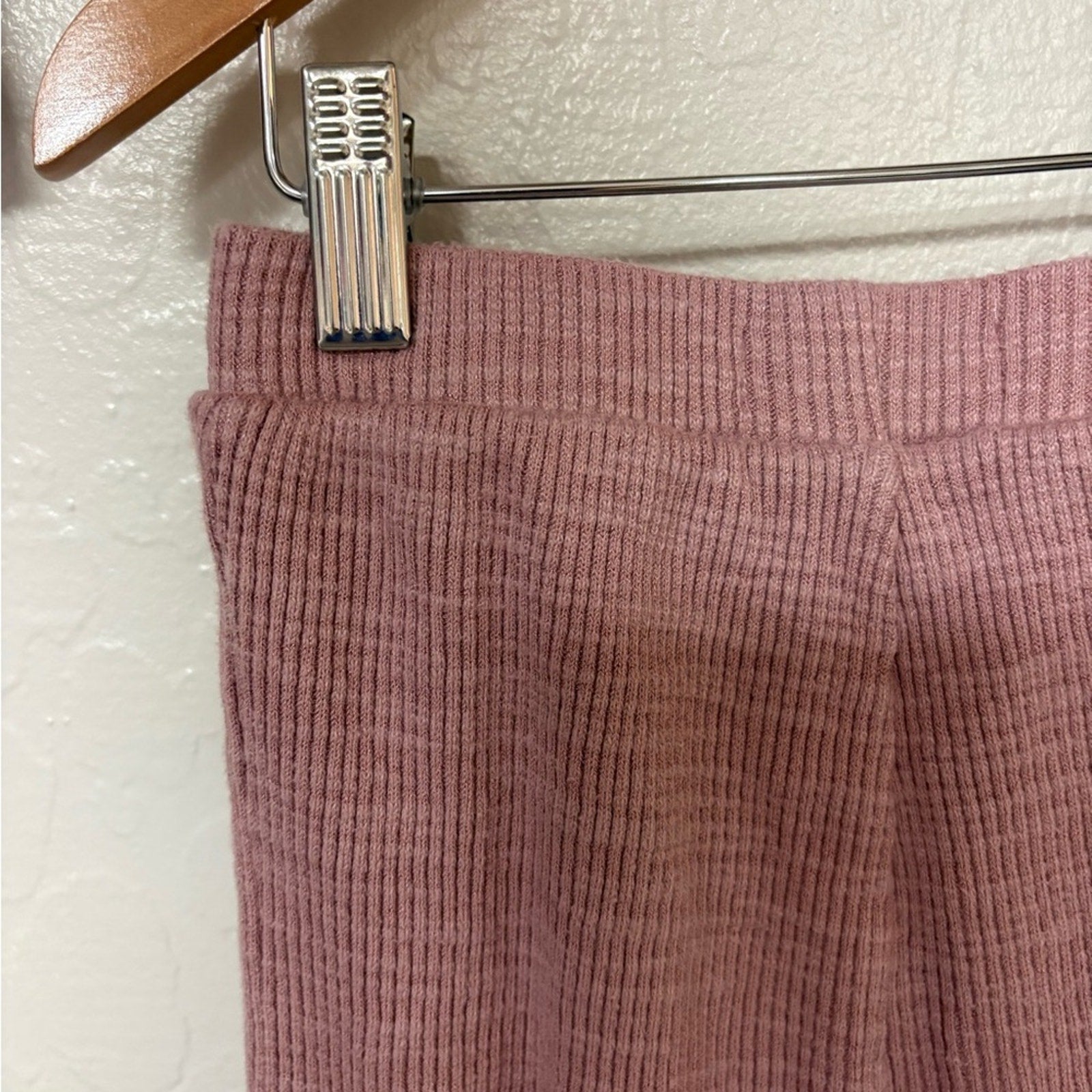 little co. girls' mauve ribbed matching set 4Y