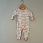 magnetic me pink white city footie 6-9M
