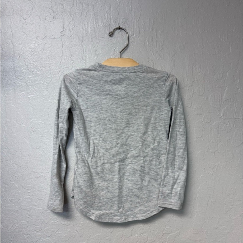 nike long-sleeve gray tee 4Y