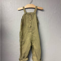 zara boys' green pinstripe jumpsuit 2-3Y