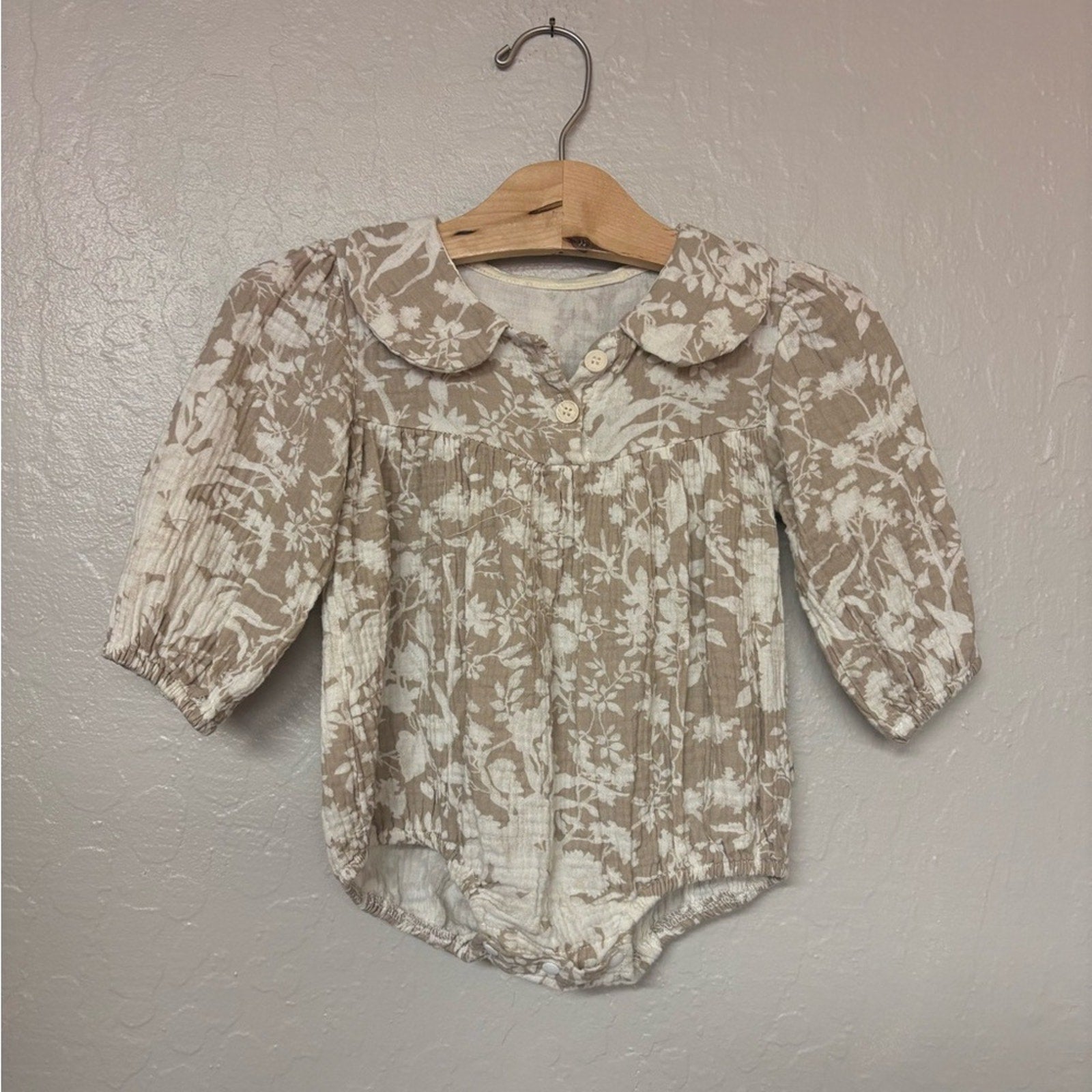 reverie threads girls' floral romper 2-3Y