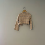 zara‎ girls' beige crochet  cardigan 8-9Y
