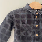 h&m boys'‎ corduroy plaid shirt 18M