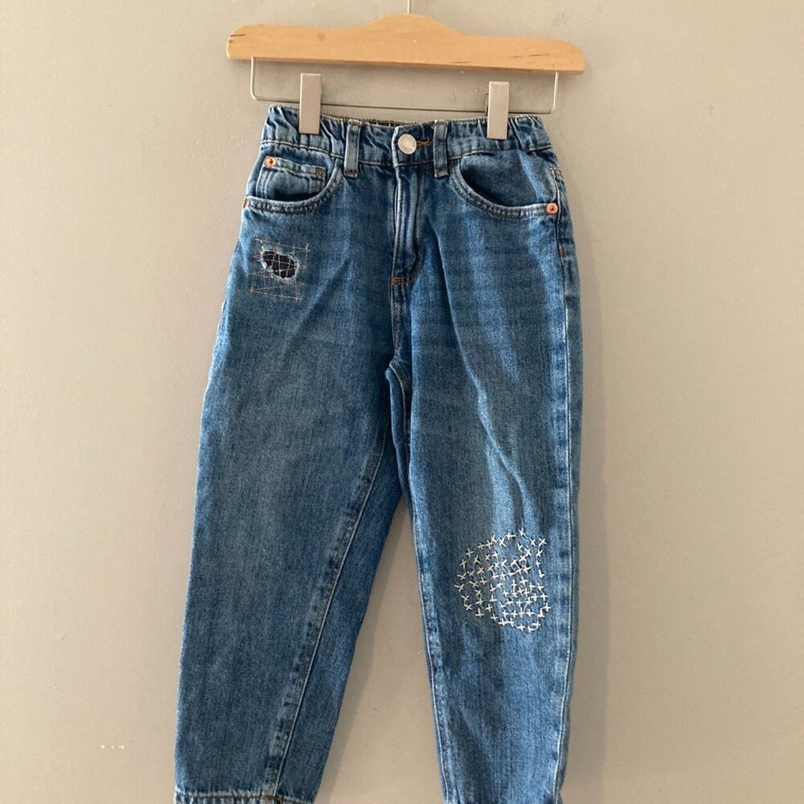zara boys' dark wash jeans 4-5Y