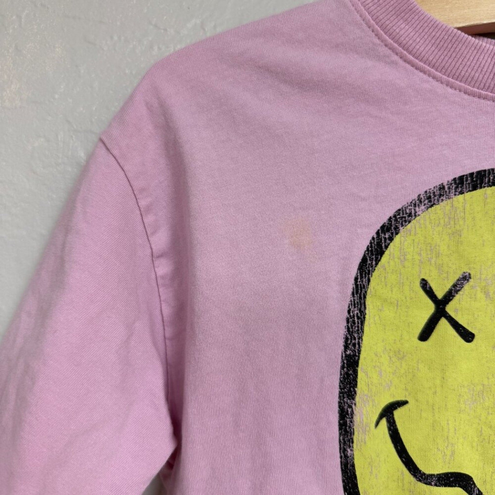 zara nirvana pink tee 8-9Y