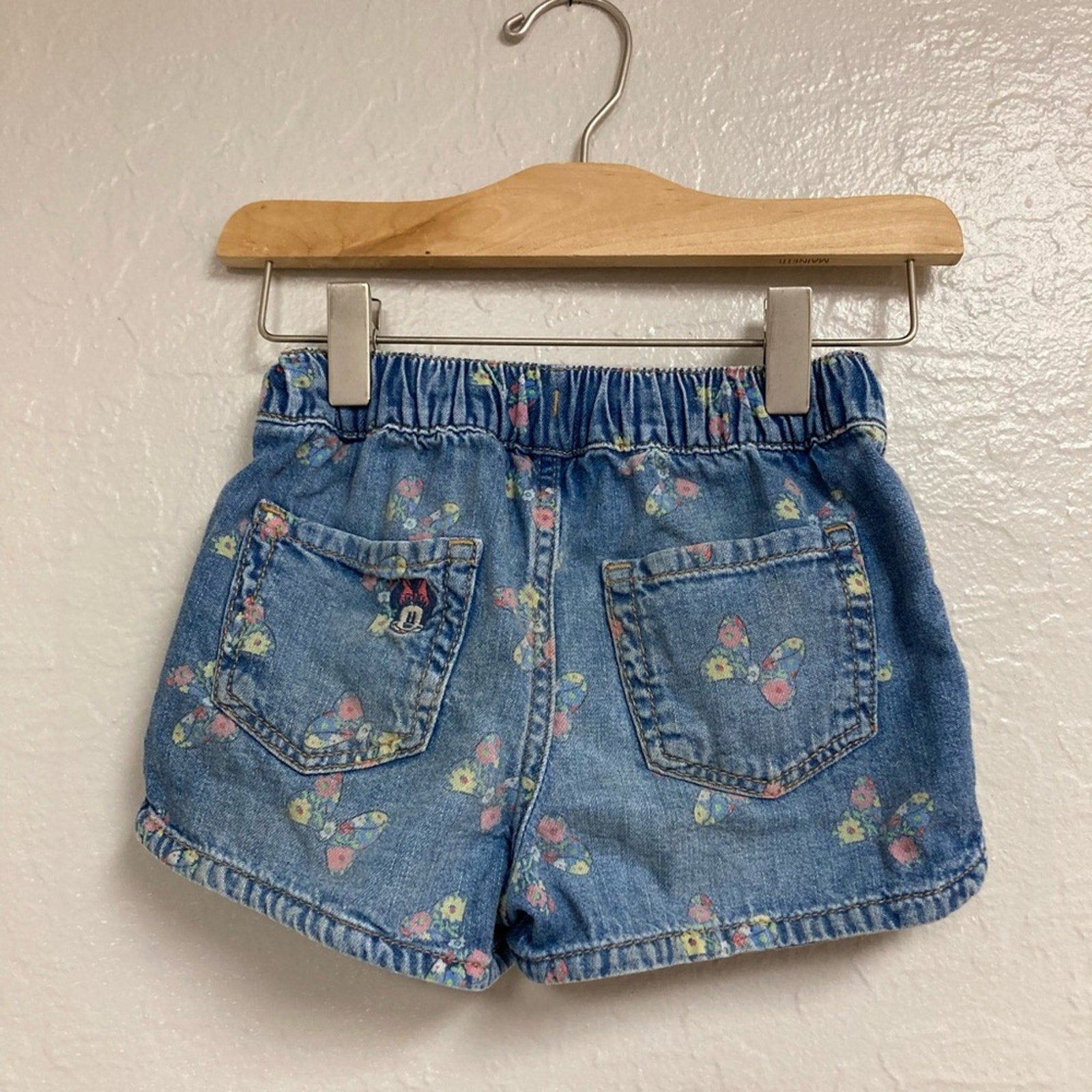 baby gap x disney minnie denim shorts 3Y