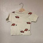 zara short sleeve tee cars 2-3Y