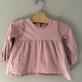 zara dainty floral pink peplum top 2-3Y