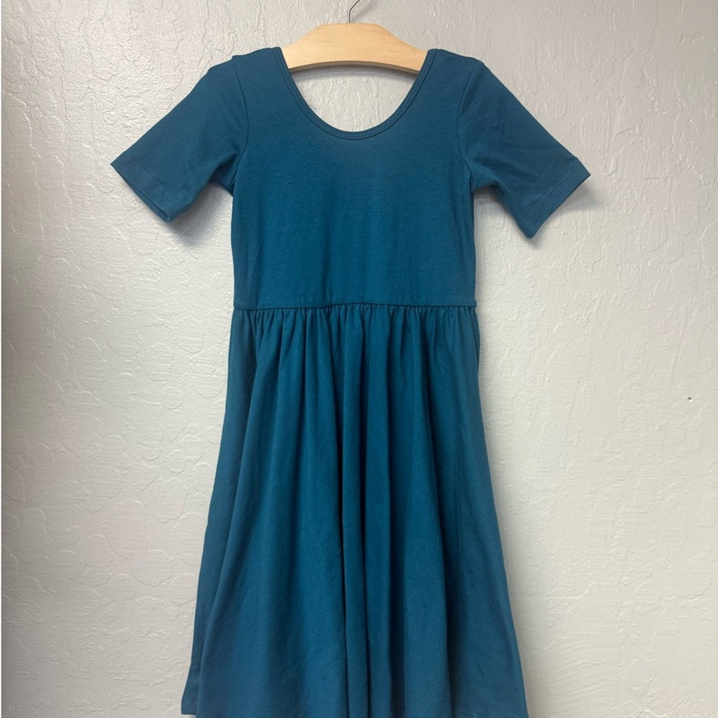 alice + ames turquoise twirl dress 7Y