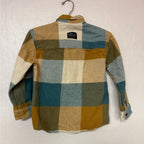 zara boys' plaid flannel long-sleeve 3-4Y