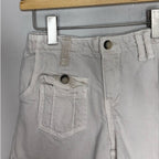 zara girls' utility shorts cream 7Y
