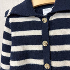 zara girls' striped cardigan 3-4Y