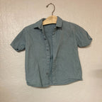 zara boy's blue button down shirt 3Y