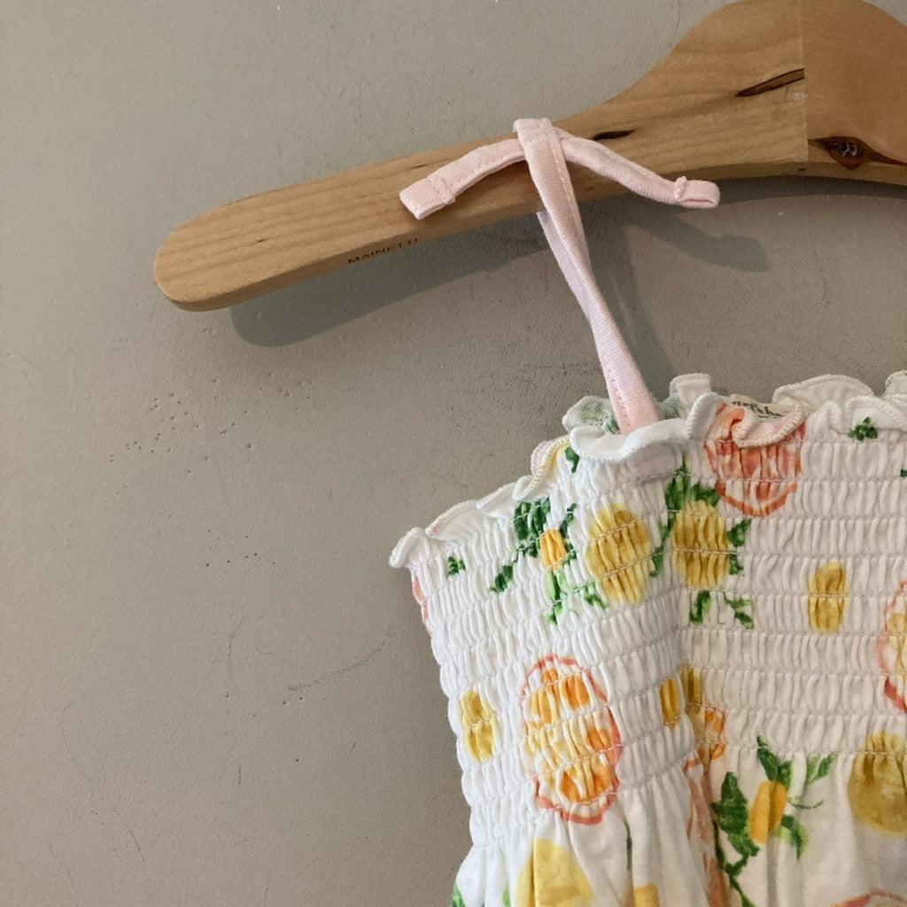 burt's bees baby girls' floral romper 6-9M