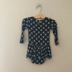 bums & roses hugs black ballerina romper 2T