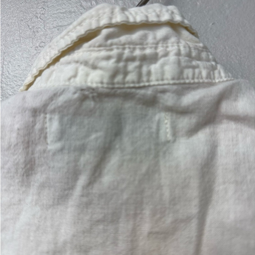 zara boys' linen cotton cream shirt 2-3Y