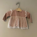 zara pink tulle top 3-6M