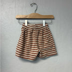 zara cream orange stripe shorts 3Y