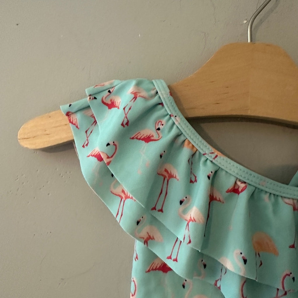 janie and jack girls' flamingo swimsuit 12-18M