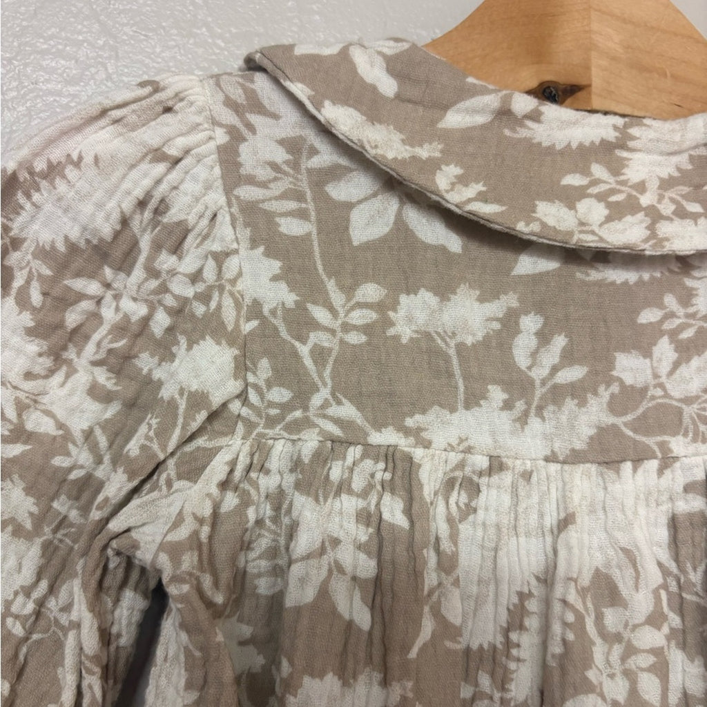 reverie threads girls' floral romper 2-3Y