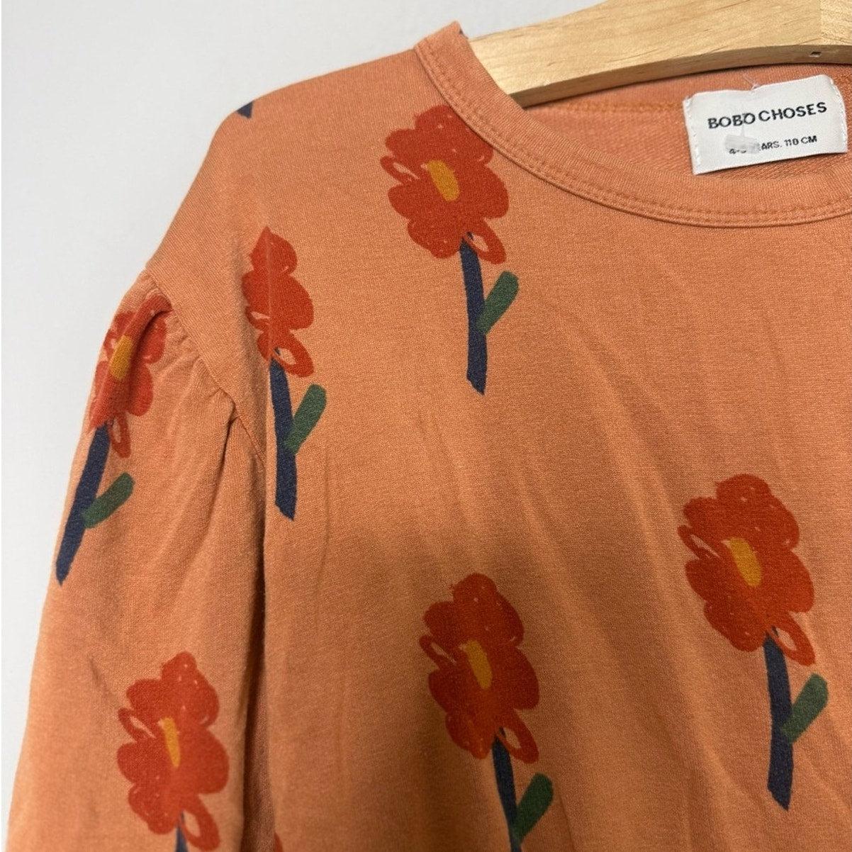 bobo choses clay blouse floral 4-5Y