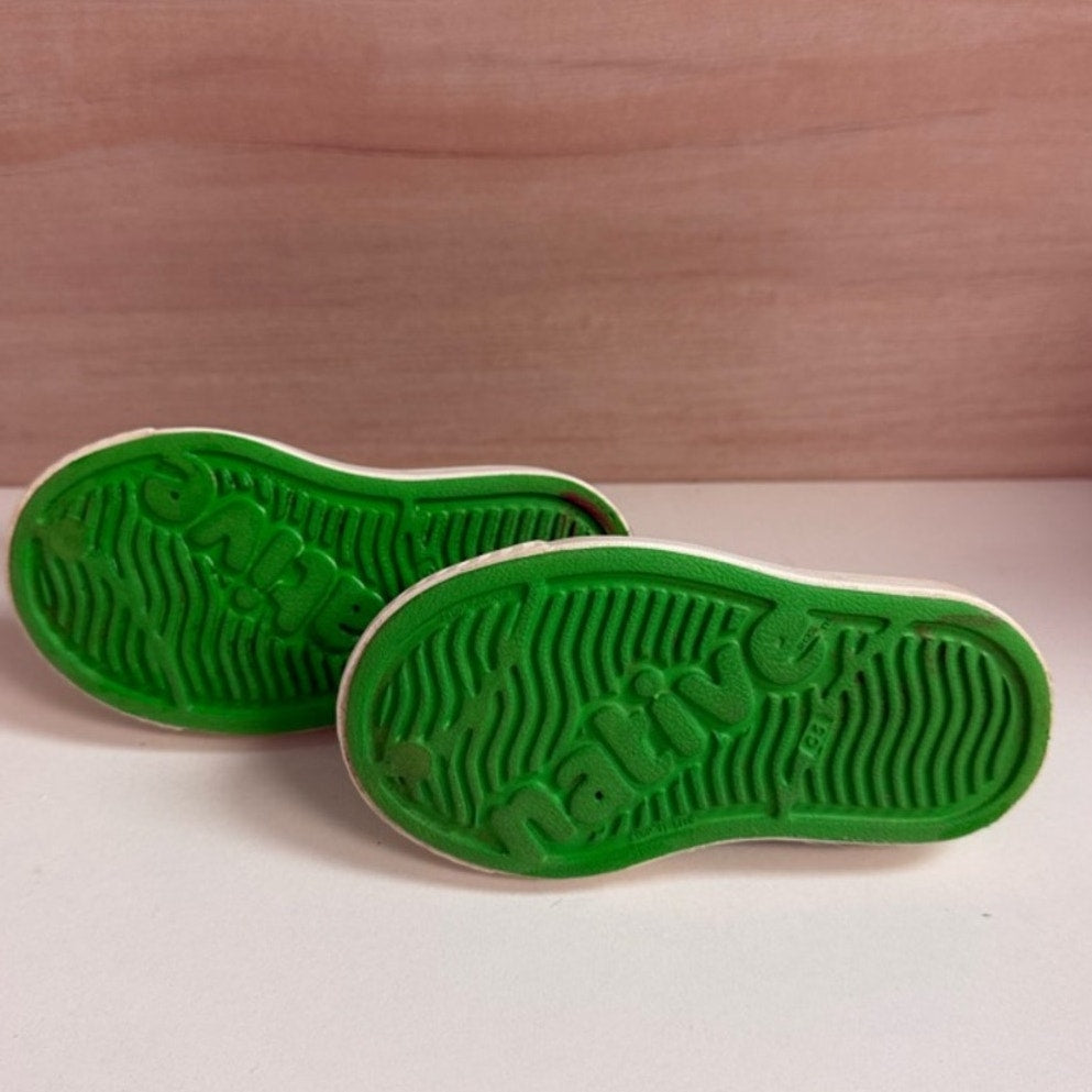 native boys' green water shoes 5c