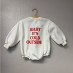 forever french baby sweatshirt cream romper 18-24M