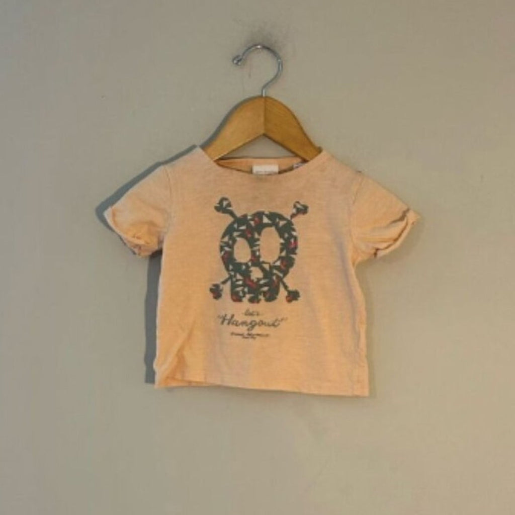 zara boys' skull tee 6-9M