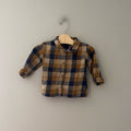 h&m dark neutral flannel 9-12M