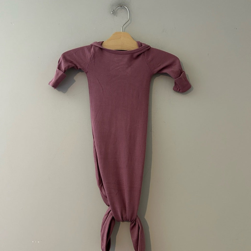 caden lane purple waffle bamboo gown newborn