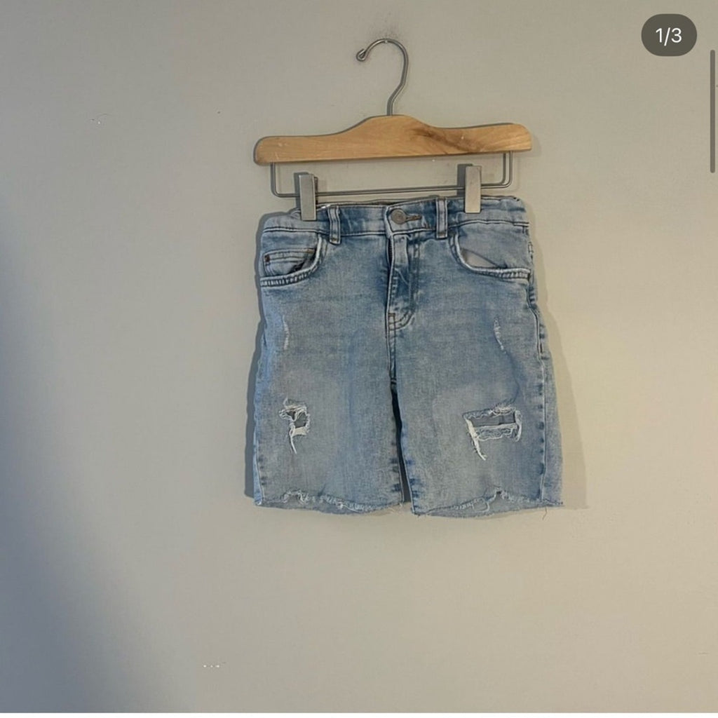 zara boys' denim shorts 8Y