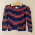 hanna andersson stripe long-sleeve tee 4Y
