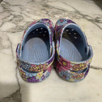 crocs girls' floral shoes 11c