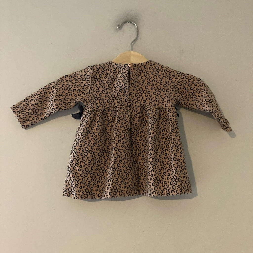 zara animal print dress 3-6M