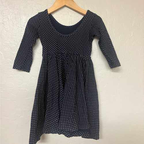 alice + ames girls' navy polka dot dress 3Y