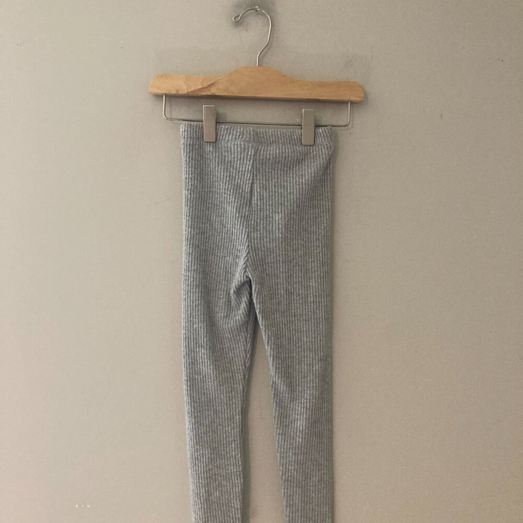 zara girls' gray leggings 4-5Y