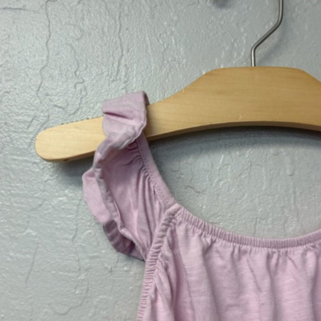 zara girls' purple ruffle tank 6Y