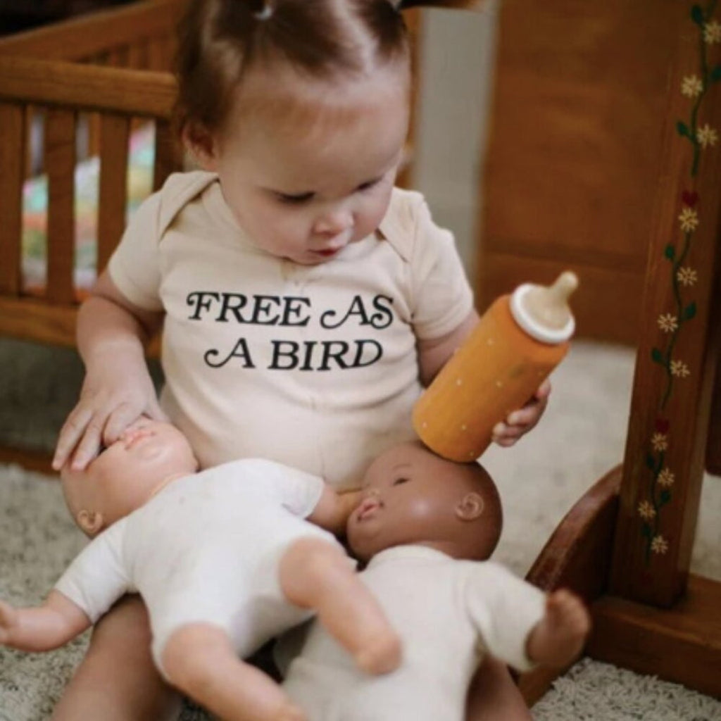 the bee & the fox onesie 6M