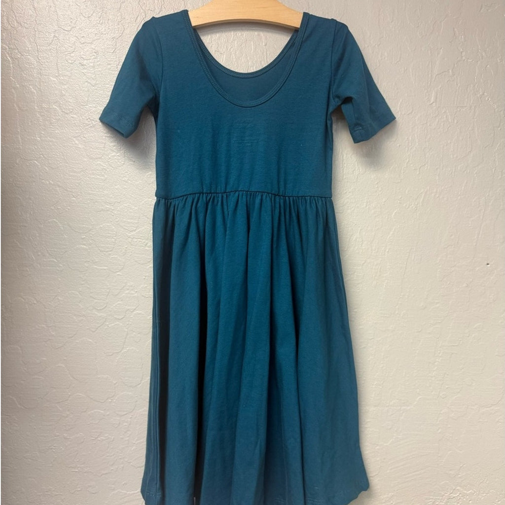 alice + ames turquoise twirl dress 7Y