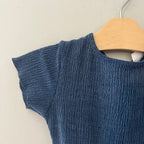 zara blue jumpsuit romper 7Y