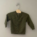 cat & jack green bobble cardigan 12M