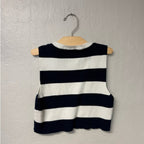 zara navy cream stripe knit 9-10Y