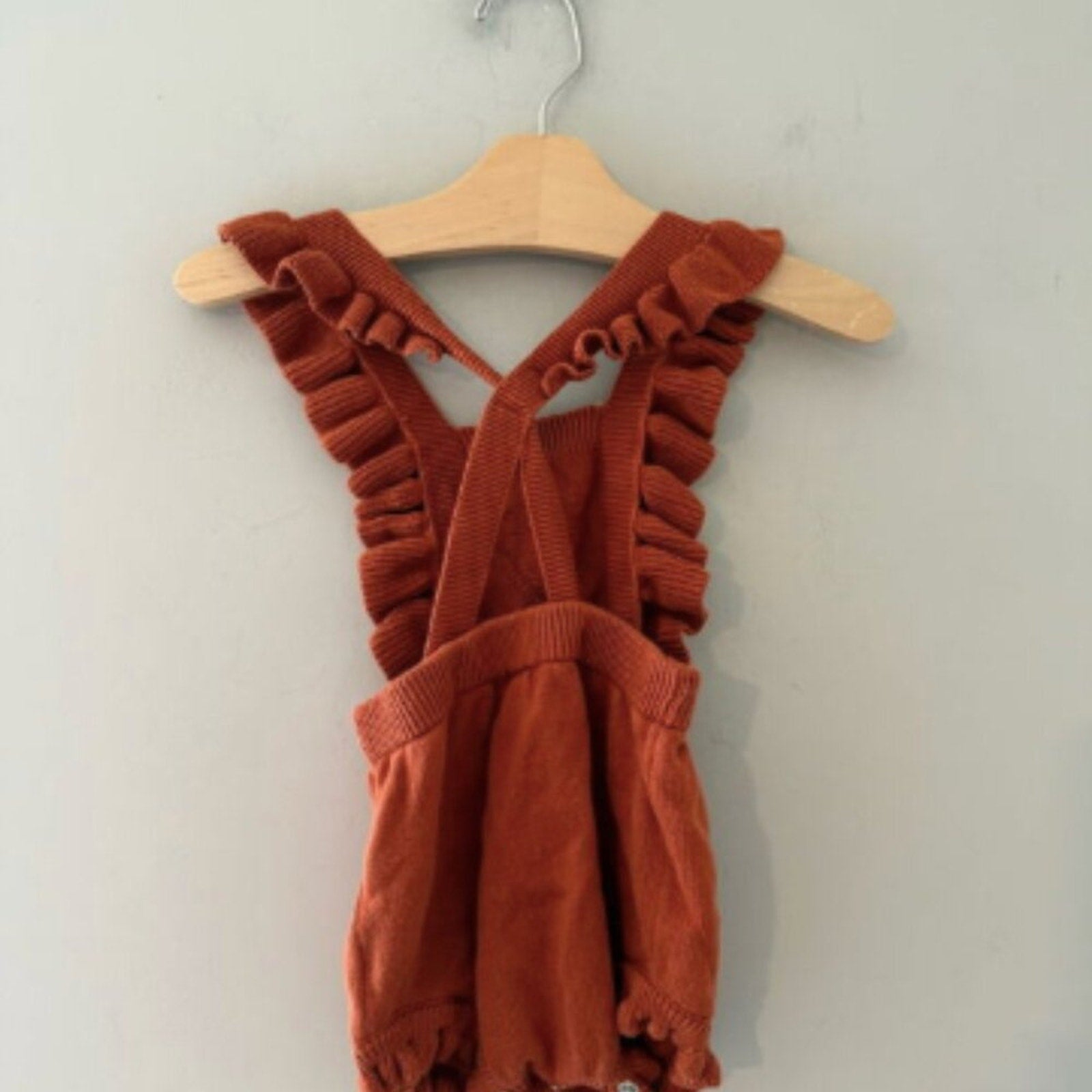cat & jack girls' orange sweater romper 18M