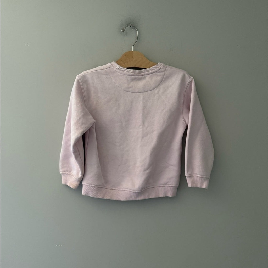 zara girls' pink sweatshirt 5-6Y