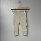 zara beige cable knit leggings 9-12M