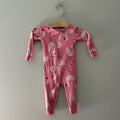 carter's flamingo footie pajama 12M
