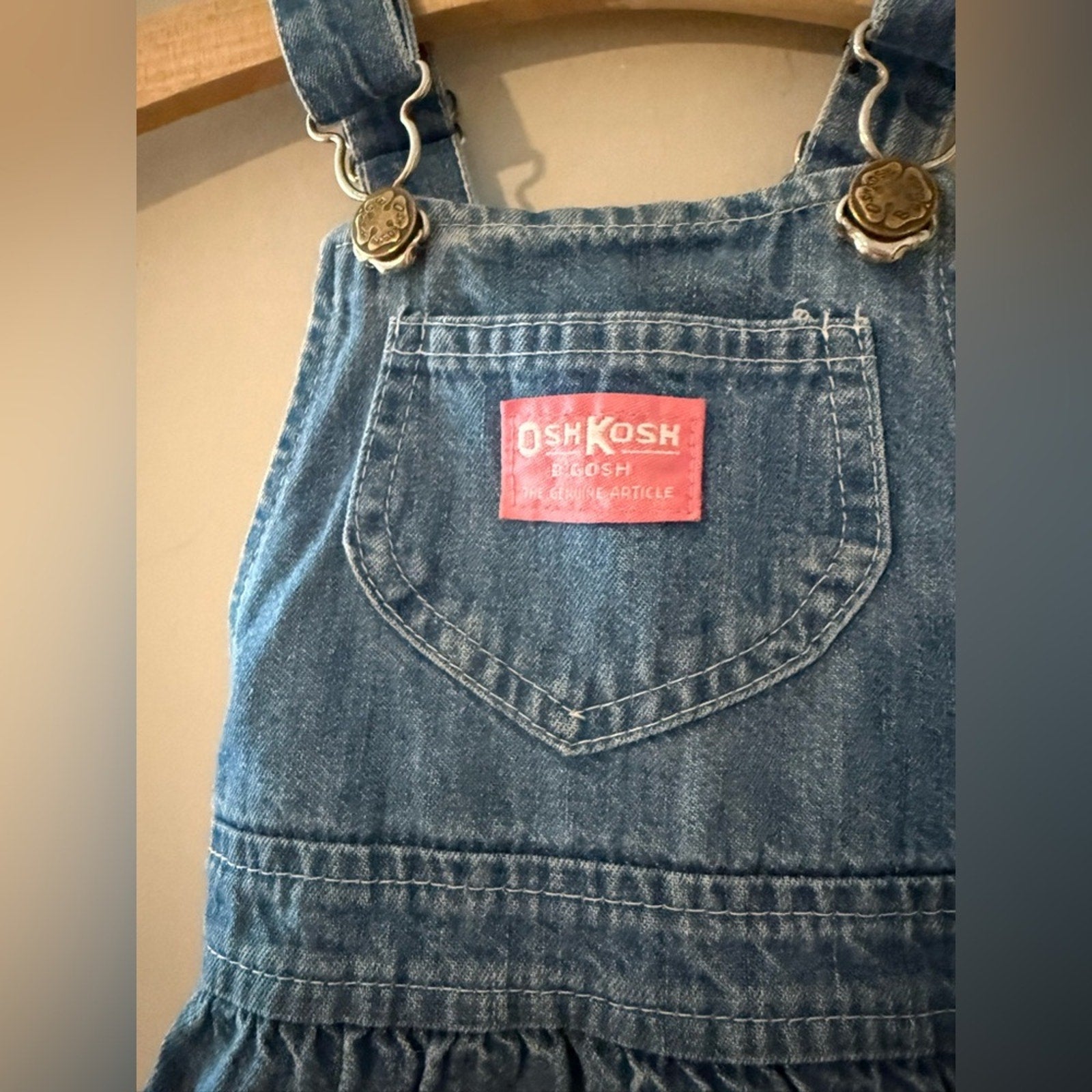 vintage osh kosh b'gosh denim jumper 3Y